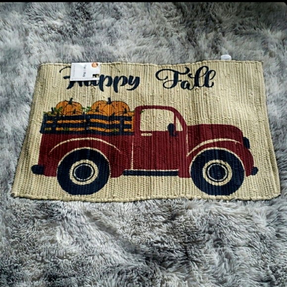 CHINDI RUG Accents Happy Fall Red Truck Rug Poshmark